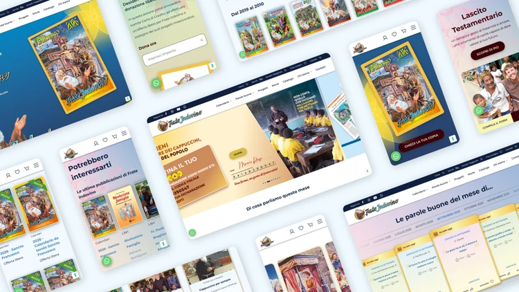Frate Indovino Edizioni, sito versione desktop e mobile
